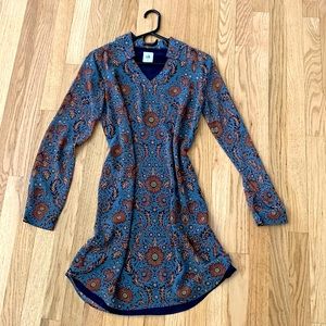 CAbi long sleeve sheath dress